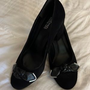 Michael Kors black suede shoes